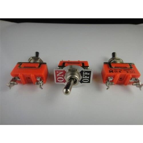 2pcs ON-OFF SPST 2 Position Locking Power Toggle Switch AC 250V 15A
