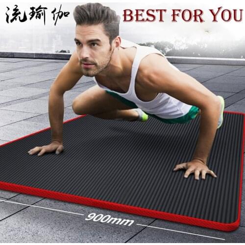 200CM 15MM High Quality Extra Sport Thick NRB Non-Slip Yoga Mats For Fitness Pilates Gym Home Fitness Camping Tasteless Pad