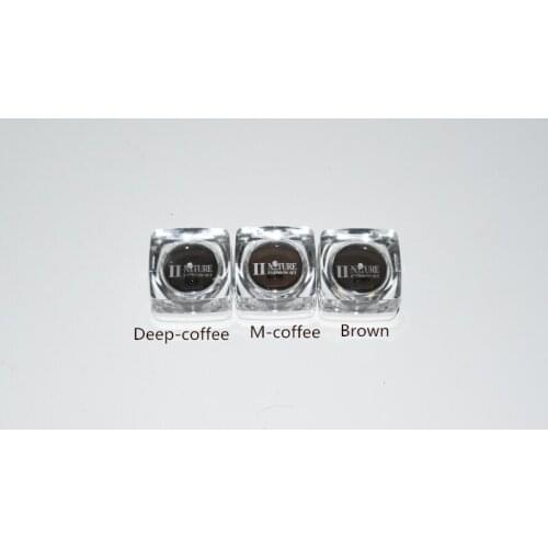 3pcs PCD eyebrow tattoo ink permanent makeup pigment 3D manual embroidered permanent tattoo eyebrow paint free shipping