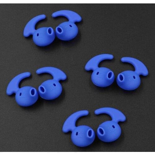 Blue 4 Pair Anti-Slip Silicone Replacement Ear Tips for Samsung Galaxy S7edge S7 S6edge S6 Level U EO-BG920 Headphones Earphone
