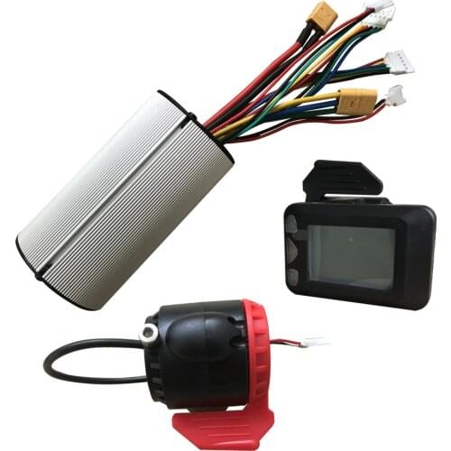 6.5 Inch Scooter Motherboard Controller Accessories Carbon Fiber Scooter Controller Brake Accelerator LCD Unit24/36V