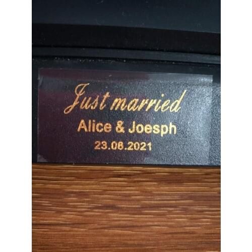 70 personalized gold font lip gloss tube sticker custom logo, lip gloss bottle label wedding sticker bubble sticker 25X50MM