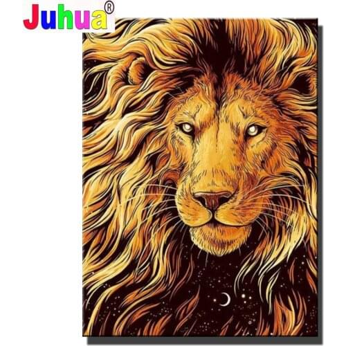 5d diamond painting full square Round,Lion Face,Diamond Embroidery,Animal pictures mosaic diamond set,Cross stitch,home Decor