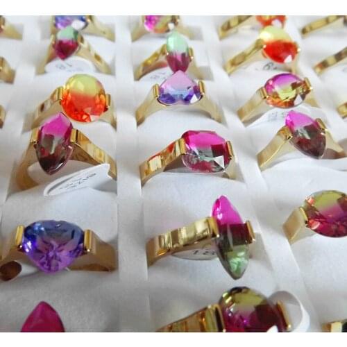Ancient Micro Lotus Rings With Cubic Zirkonia For Women