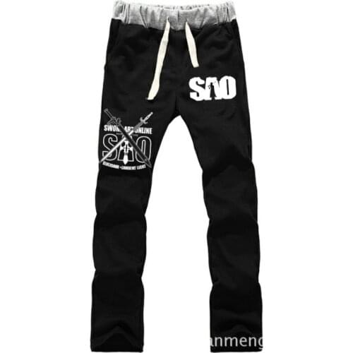 Anime Sword Art Online LOVERS pure cotton pants casual trousers cosplay gift NEW Fashion