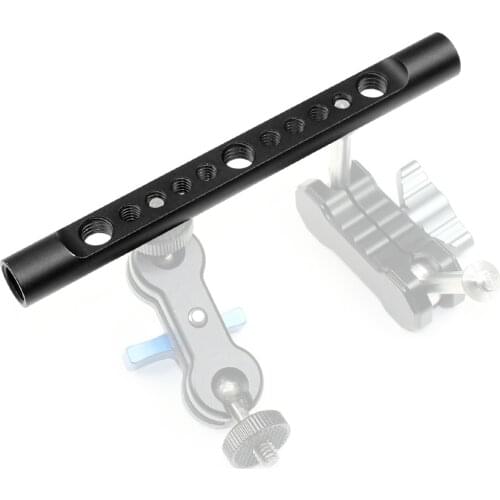 BGNing Aluminum 150mm Length Cheese Bar M12 Thread 15mm Rod Adapter For Camera Monitor Cage Rig Camera Photo Video Photography