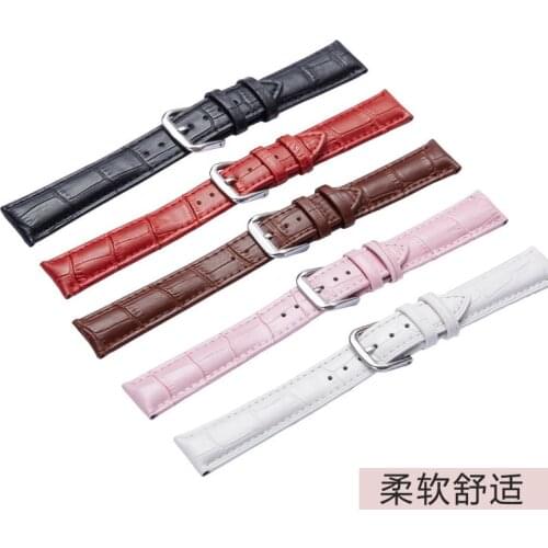 Unisex High Quality Leather Watch With Calfskin Quick Release Watch With Stainless Steel Watch Accessories 12-24mm