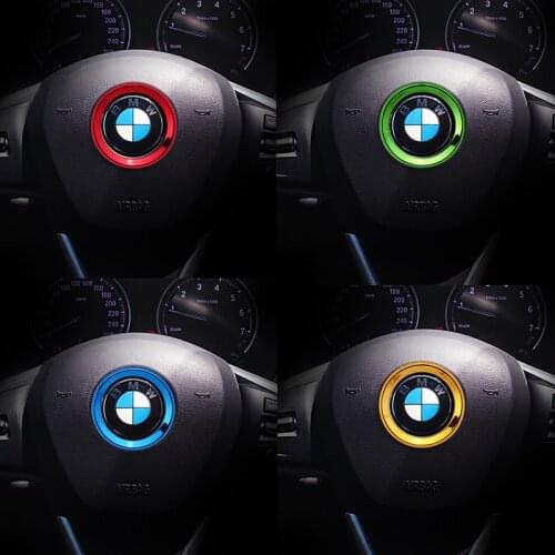 Car steering wheel shiny decorative sequin circle sticker for M3 M5 E36 E46 E60 E90 E92 BMW X1 F48 X3 X5 X6 car stickers styling