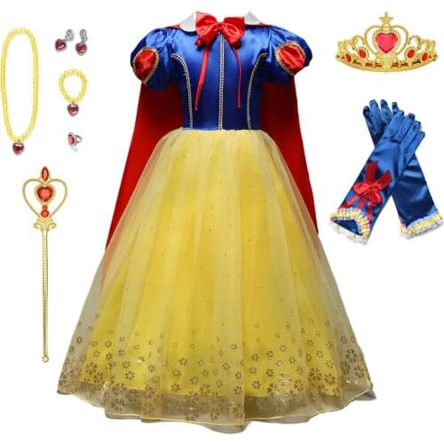 Children Girl Snow White Dress For Girls Princess Dress Kids Baby Gifts Infant Kids Party Clothes Fancy Teenager Clothing