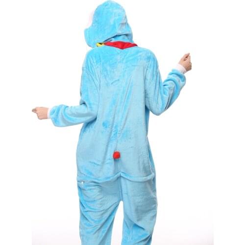 Doraemon Cosplay Animal Hoodie Sleepwear Pajamas Adult Unisex Women Men Onesie Cosplay Costume Anime Pajamas