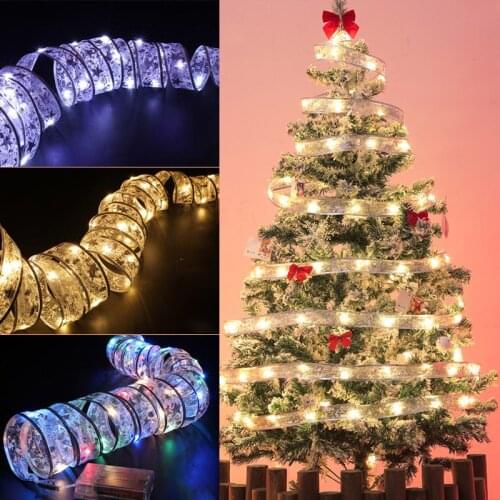 4M LED Ribbon copper wire string Battery Operated Waterproof Fairy LED Christmas Lights For Holiday Party Wedding Decoration