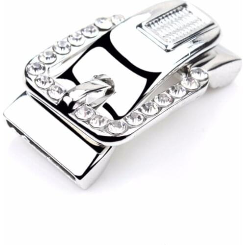 MEIBEADS 1pcs/lot New Silver Color Magnetic Clasp Hooks Connector Hole Back for 37*24mm Leather Bracelet Bag Making UF8179