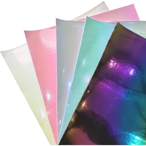 135x30cm Matte and Bright Different Colors Shiny Mirror Reflective PU Artificial Leather Fabric for Making Handbag Headband