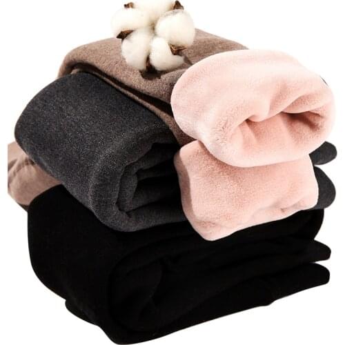 New Children Pants Winter Leggings For Girls Warm Thicken Skinny Pants Leggings Kids Trousers Girl Pencil Pants 3-12Y