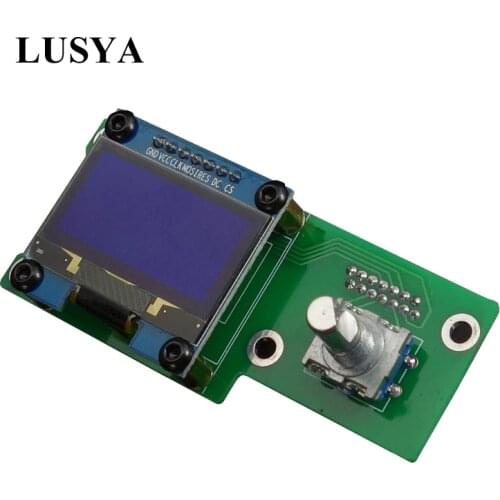 Lusya 1.3inch OLED Display control panel for ES9038 Q2M I2S DSD Optical Coaxial Input A1-012