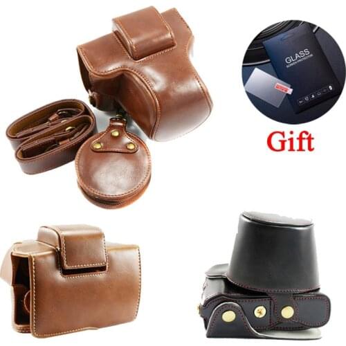 Luxury PU Leather XT200 Camera Case Bag With Strap For Fujifilm XT200 Fuji X-T200with XC15-45mm Open Battery