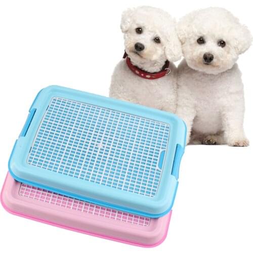 Detachable Plastic Pet Mesh Potty Toilet Training Tray for Small Medium Large Dog Cat Puppy Kitten Pet Supplies 46x36cm