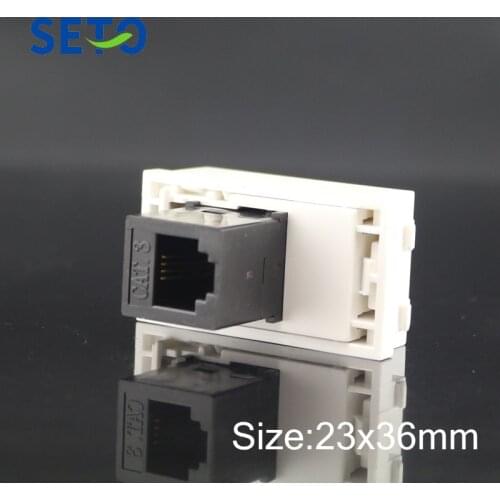 SeTo 128 Type RJ11 Cat3 Telephone Plug Module RJ11 Phone Connector Keystone For Wall Plate Socket