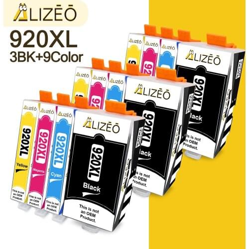 Alizeo Compatible Ink Cartridge For HP 920XL For HP920 Officejet 6000 6500 6500A 7000 7500 7500A Printer cartridges