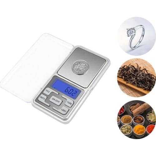 Electronic Balance Gram Digital Pocket Scale 500g 0.1g High Accuracy Backlight Electric Jewelry Weight For