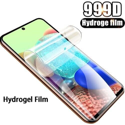 3Pcs Protective Glass for Samsung Galaxy A7 A9 2018 A6 A8 J4 Plus Screen Protector Hydrogel Film for Samsung A50 A51 A70 A71 J6