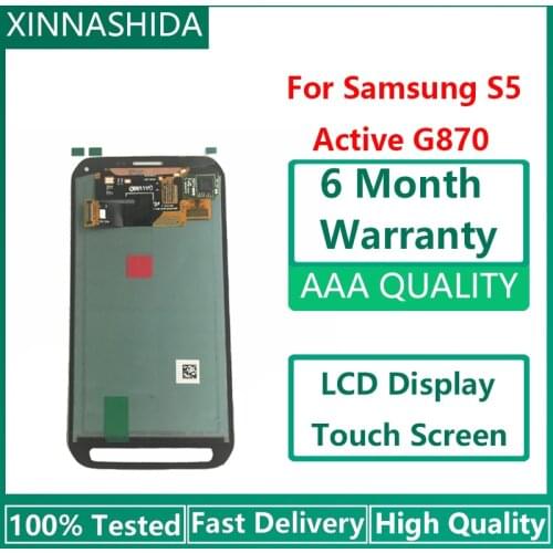 5.1" Super AMOLED G870 LCD For SAMSUNG GALAXY S5 Active LCD Display Touch Screen Digitizer Assembly For Samsung G870 G870A