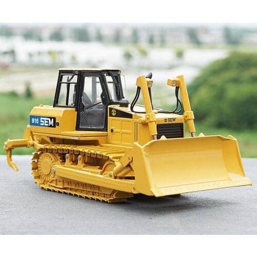 1:35 Original Diecast Shantui SEM816 Bulldozer models with small gift