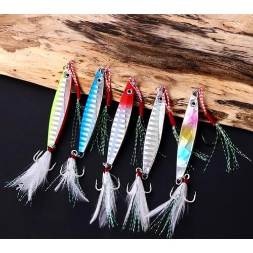 1 Pcs Hard Fishing Bait 7G-30G Sinking Bait Vibrating Rattan Hook Wiggler Deep Submergence Marine Artificial Plastic Bait