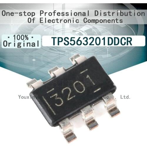 10/Pcs New Original TPS563201DDCR TPS563201 Code 3201 SOT23-6 Synchronous step-down converter IC chip