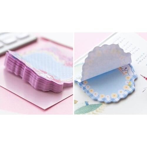 100pcs 6 models cartoon paper sticky notes for students birthday party favors wholesale back to school supplies