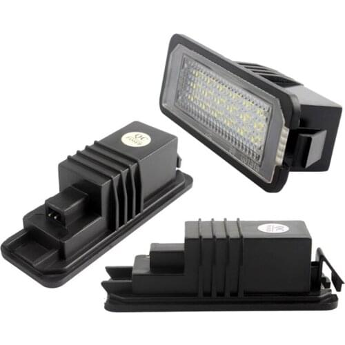 2Pcs 18 LED Number License Plate Light Lamps For VW GOLF 4 5 6 7 6R Passat B6 Lupo Scirocco Polo Car License Plate Lights