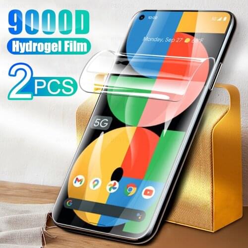 2Pcs HD Full Cover Soft Hydrogel Film For Google Pixel 5a 5G Screen Protection For Goo Gle Pixel5a 6.34 inch Protector Not Glass