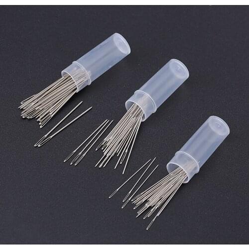 30PCS Multi-size Tail Embroidery Fabric Cross Stitch Darning Needles Craft Tools Stainless steel DIY Sewing Needle 22#/24#/26