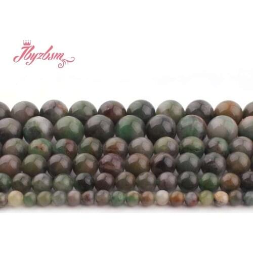 4,6,8,10mm Smooth Round Beads Ball Multicolor Africa Jades Stone Beads For Necklace Bracelats Jewelry Making 15" Free Shipping
