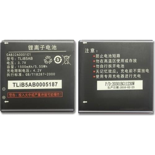 TLiB5AB Battery For Alcatel One Touch OT 991/991D/916/916D/992/992D/6010 Star/6010D/TCL A986 A980 S600 S500 with Track Code