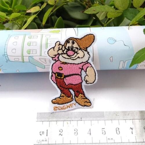 Disney Cartoon Mickey Mouse Patches Winnie Patches for Clothing Piggy Dwarfs Mouse Simba Snow Flower Iron on Patches Diy Patch