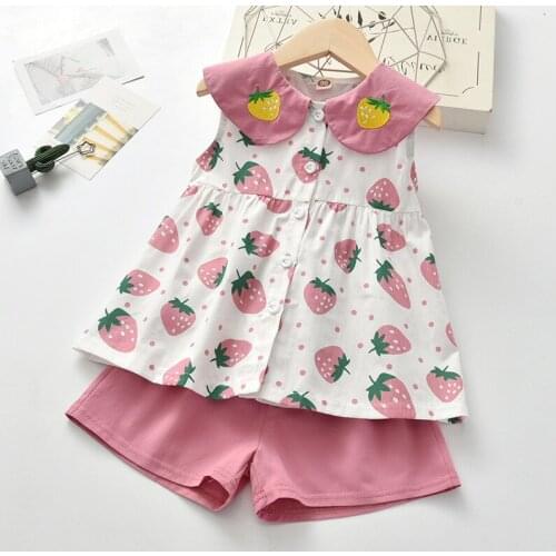 Girls Sunflower Tutu Outfits Set Kids Tracksuit Baby Girl Clothing Set Floral Summer Clothes Set Kids Sleeveless Top+Shorts 2Pcs