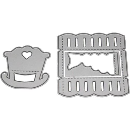 3D Baby Cot Metal Cutting Dies Stencil DIY Scrapbooking Album Stamp Paper Card Embossing Craft Decor