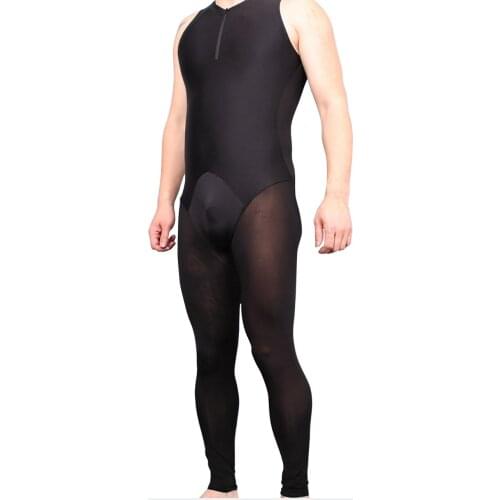 Men’s Sportswear One-Piece Swimsuit Sexy Swimming Bodysuit Water Sports Playsuits Surfing Body Building Jumpsuits Exercise Wear