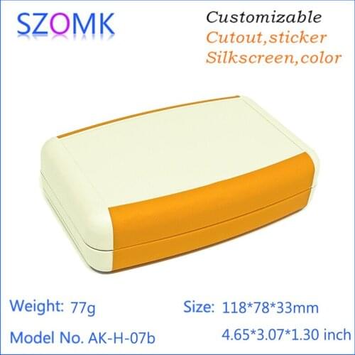 Small plastic boxes abs project case (10 pcs) 118*78*33mm plastic handheld enclosure electric distribution box