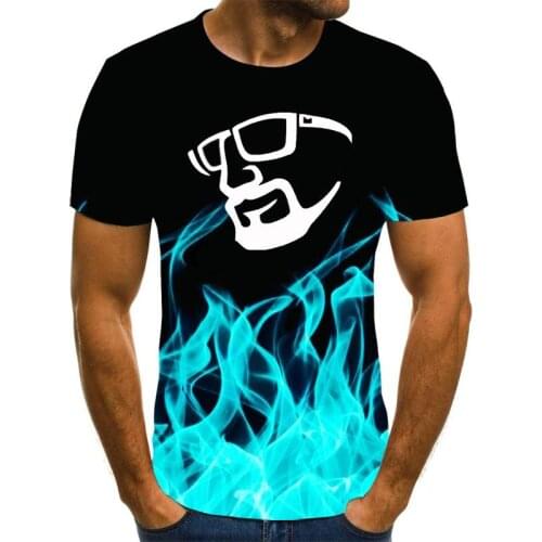 New T-shirt sport T-shirt mens fashion pattern T-shirt print funny T-shirt animal 3D T-shirt Casual Short Sleeve Top Size 6XL