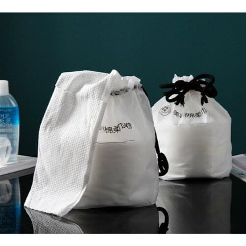 Disposable Face Hand Towel Cleansing Pearl Pattern Soft Fiber Cotton Pad Beauty Wet Dry Wipe Washcloth Portable Travel 1 Roll