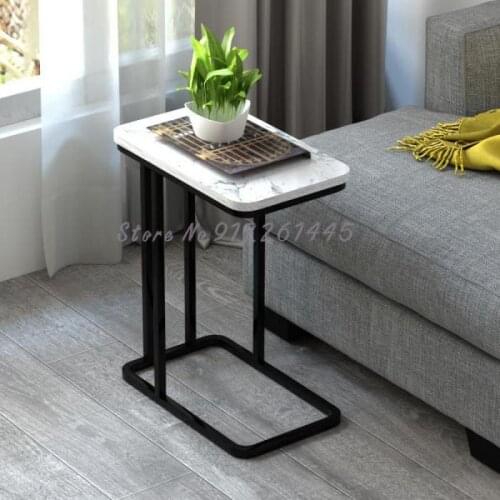 Nordic Marble Sofa Corners Simple Modern Light Luxury Small Tea Table Living Room Bedroom Bedside Table Fashion