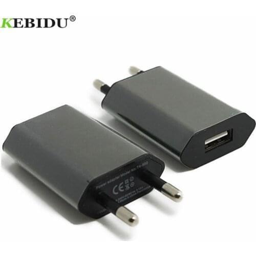Kebidu USB Charger EU/US Plug 5V AC Wall USB Home Travel Power Adapter For Apple iPhone 5 5S 5C 6 6S 7 For iPhone USB Charger