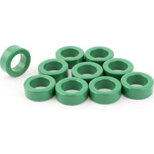 UXCELL 10 Pcs/lot Ferrite Toroid Cores 22x14x8mm Used Widely in Chokes, ballasts, inductors, Power Transformer Green
