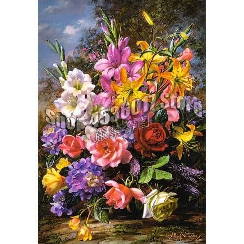 A Vase of Flowers Diy Diamond Painting Cross Stitch Mosaic Diamond Embroidery Gardening & Still Life full Rhinestone Paintings