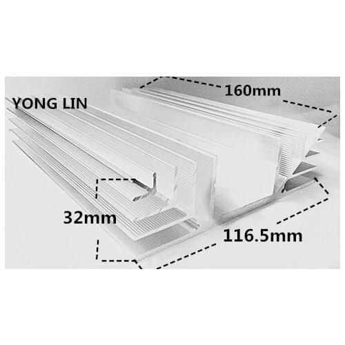 1pcs aluminum heatsink/MOS heatsink/116*32.8-160mm Relay heatsink