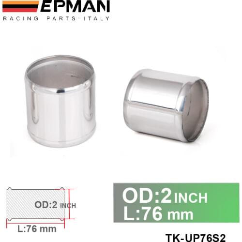 2" OD X 3" LONG ALUMINUM RACING INTAKE/TURBO INTERCOOLER PIPING/HOSE JOINER PIPE car-styling For VW Golf 4 EP-UP76S2