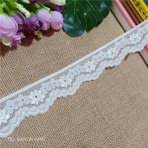 3.6cm S1879 ribbon jewelry embroidery mesh Nylon Spandex stretch Jacquard lace trimmings for cloth sewing decoration