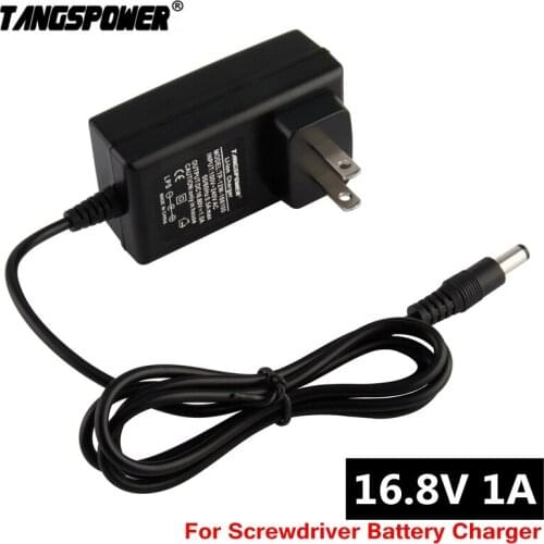 4S 16.8V 1A 18650 Lithium Battery Charger for Screwdriver 14.4V 4Series Li-ion Battery pack Portable Wall Charger DC 5.5mm*2.1mm